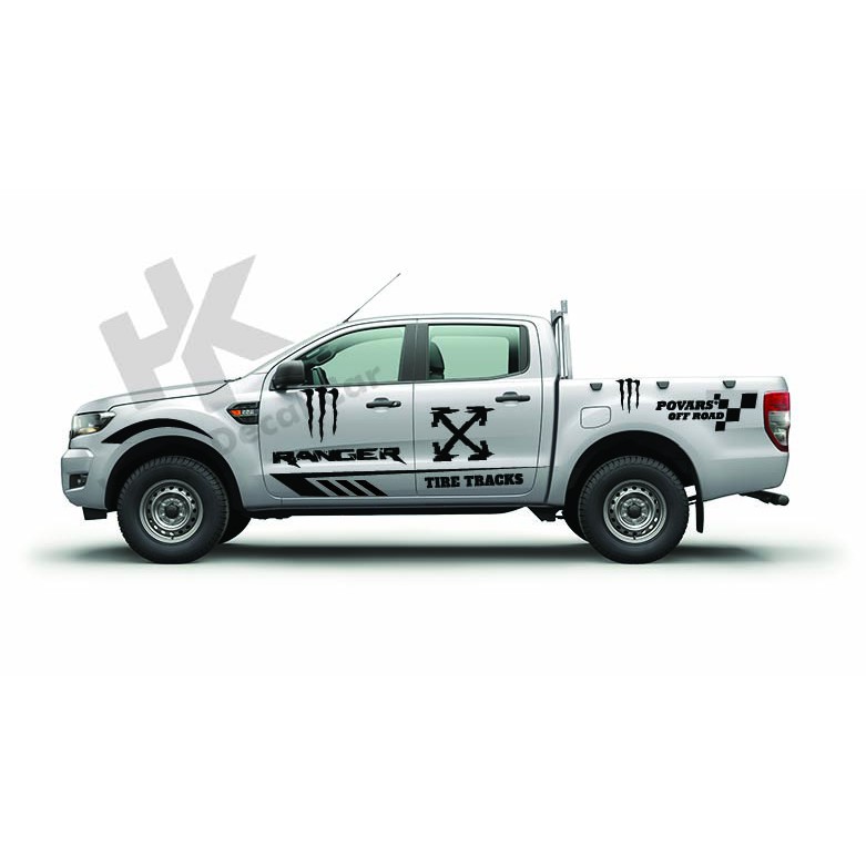 Tem xe ford ranger dán 2 bên sườn  - Decal ford ranger