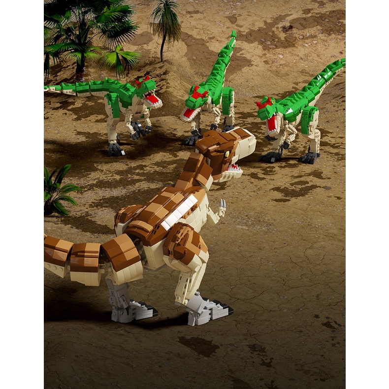 Mô hình SLUBAN chủ đề khủng long Mosasaur Tyrannosaurus Rex Allosaurus