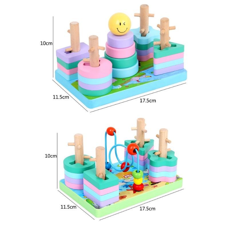 Đồ chơi BAPKIDS Bộ thả hình khối cao cấp nhiều màu sắc