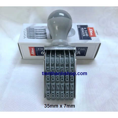 Dấu 6 số xoay 3mm 5mm 7mm 9mm