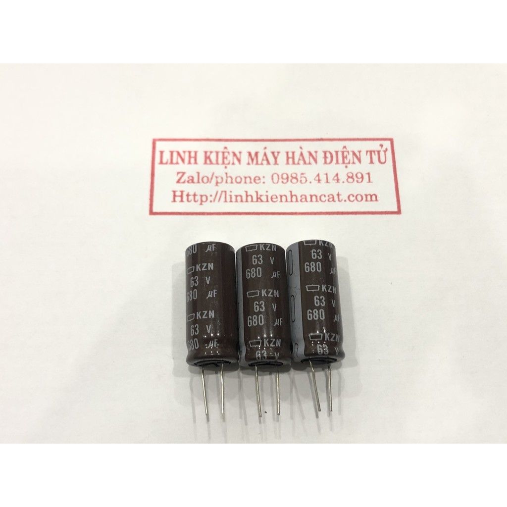 [ Gói 10 Con ] Tụ 680UF 63V Kích Thước 12.5x30mm