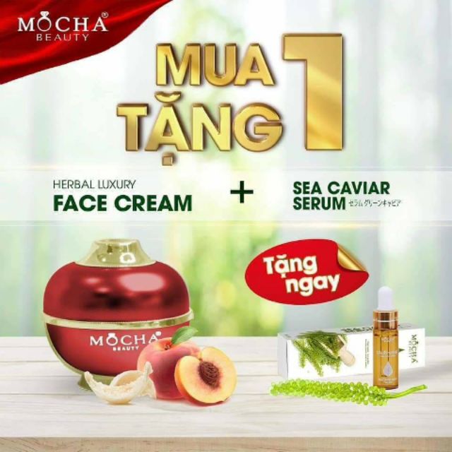 🎁KEM FACE CHO DA NHẠY CẢM MOCHA🎁TẶNG SERUM RONG NHO