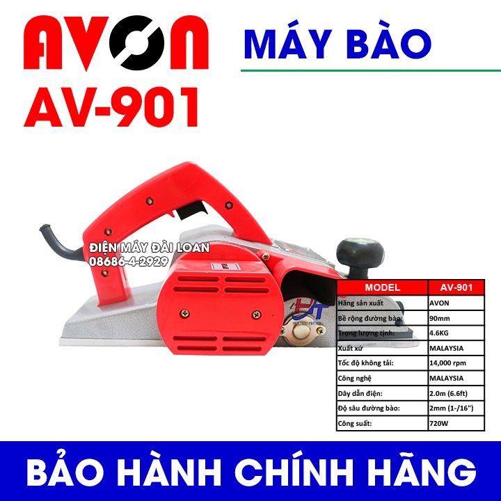 Máy bào gỗ AVON mã hàng AV-901