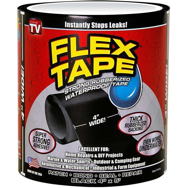 Miếng vá thông minh Flex Tape- Băng keo chịu nước, chống thấm siêu dính, Siêu dính, chống thấm nước, Siêu băng dính Flex