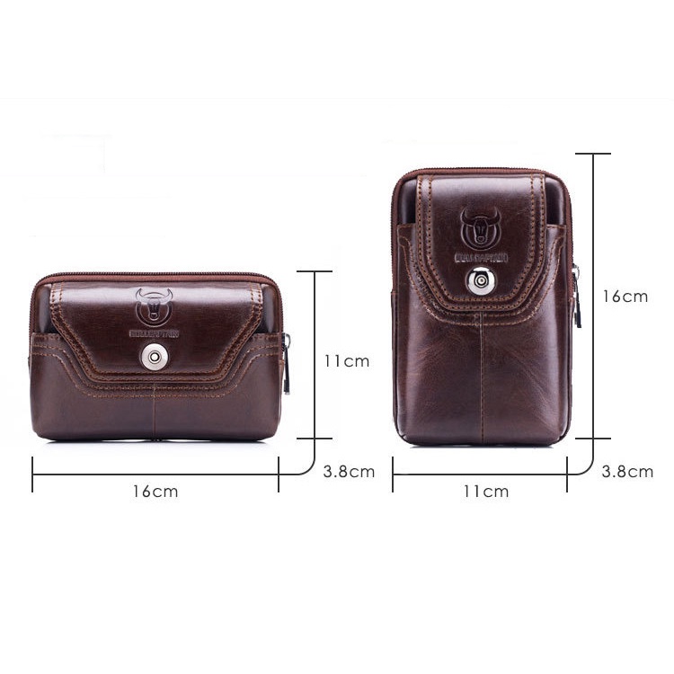 [Zachi] Túi đeo hông, đeo thắt lưng đựng điện thoại DA BÒ THẬT T09 | BigBuy360 - bigbuy360.vn
