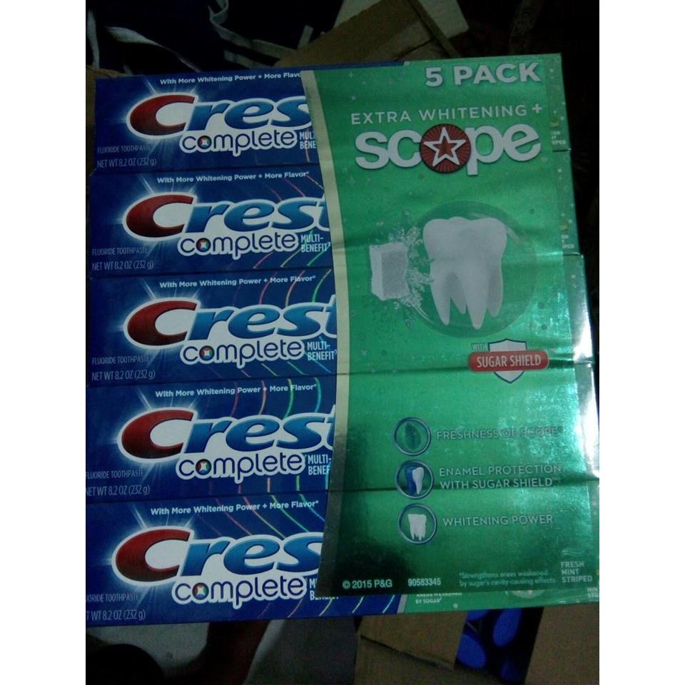 Kem Đánh Răng Crest Scope 206gr Hàng Mỹ