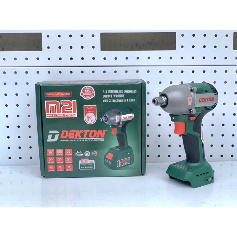 Thân máy bulong và siết vít 2in1 DEKTON 380N.M 2022 M21- IW380N siêu mạnh mở tất cả các loại xe honda new 100%