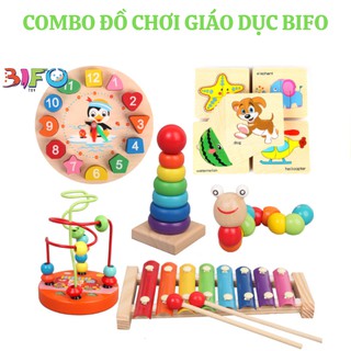 Combo đồ chơi giáo dục phát triển kỹ năng đầu đời (Giáo cụ Montessori)