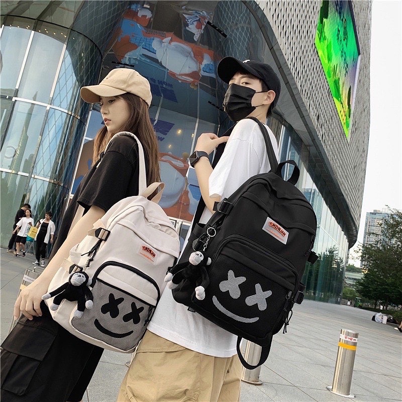 Balo ulzzang Đi Học Đi Chơi Nam Nữ Thời Trang Hàn Quốc Nhiều Ngăn vừa Laptop XX