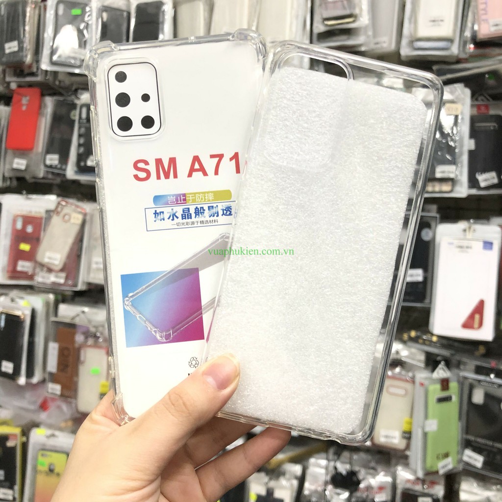 Ốp lưng dẻo silicon cho Samsung A72/A52/A42/A32/A12/A02/A02s, A71/A51/A31/A21/A11/A01 4G/5G trong suốt A+, chống sốc