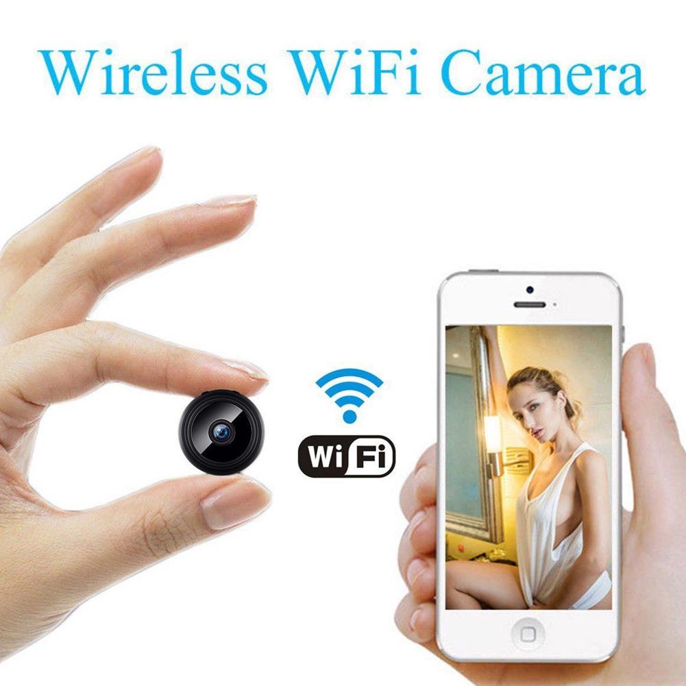 Camera gián điệp nhỏ Wifi không dây IP Bảo mật gia đình HD 1080P DVR Tầm nhìn ban đêm từ xa