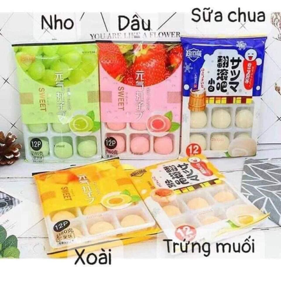 [Mã INCU1114 giảm 25% đơn 99K] Bánh Mochi kem lạnh hoa quả đủ vị - date mới - Ăn vặt TinTin