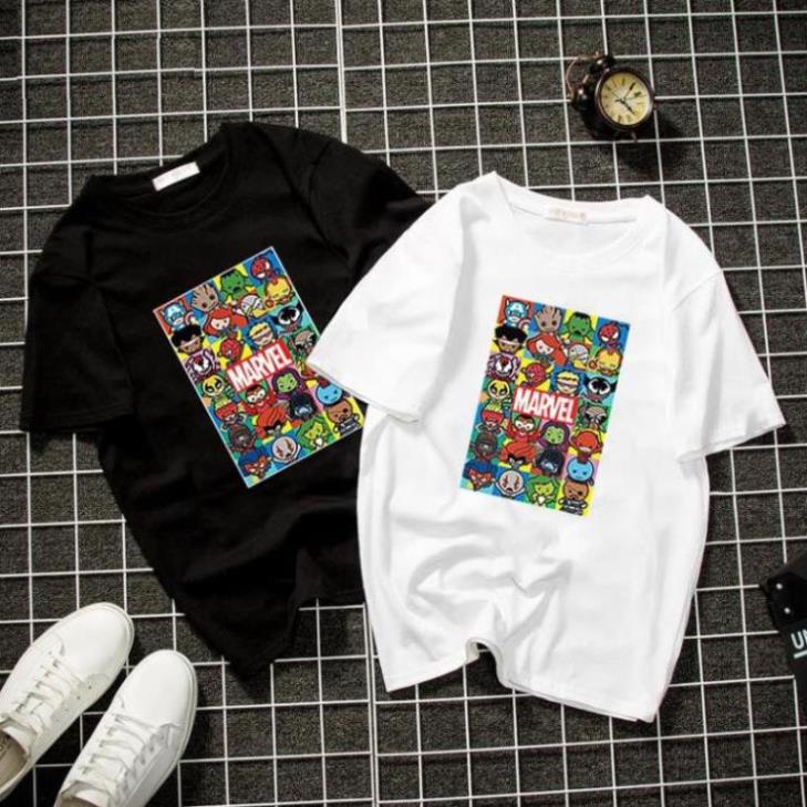 Áo thun unisex marvel chibi siêu cute vải dày mịn