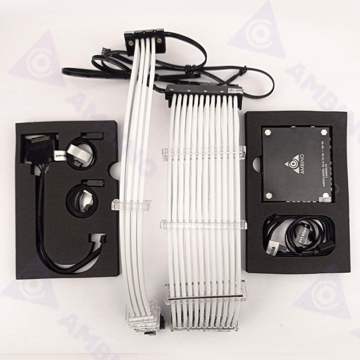 Bộ dây nguồn RGB 24P+8P VGA Ambino RainPow