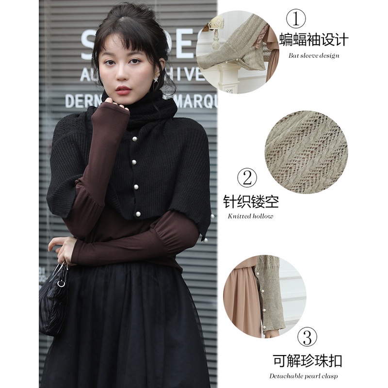 Hàng Mới Về Mới Khăn Choàng Len Dệt Kim Màu Trơn Nhiều Màu Tùy Chọn Phong Cách Nhật Bản | BigBuy360 - bigbuy360.vn