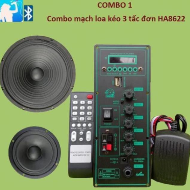 Mạch loa kéo HA8622 Loa kéo 3 tấc Bluetooth Karaoke