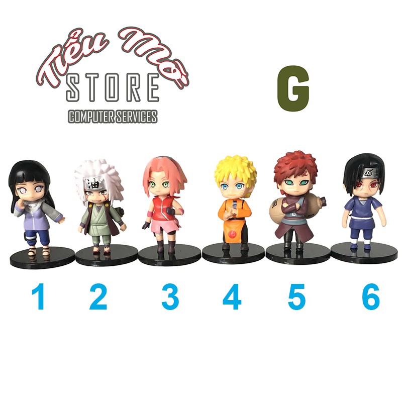 Mô hình chibi Naruto & friends - Sasuke, Kakashi, Itachi, Gaara, Hinata, Haruno