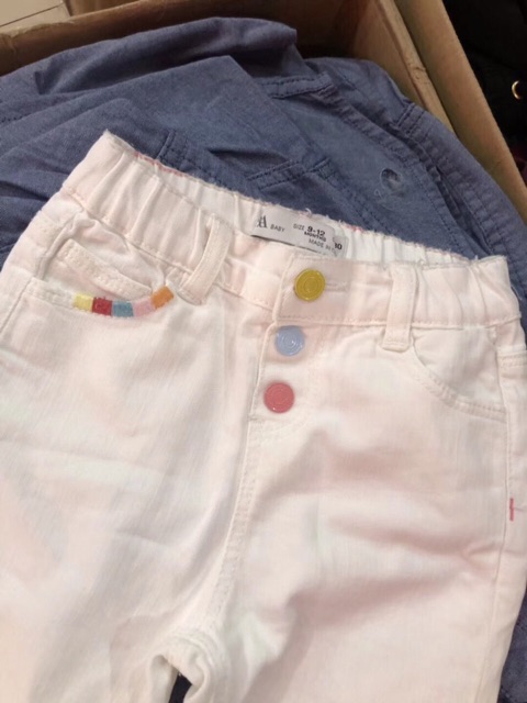 [ZARA AUTH] Quần jeans trắng Zara auth/ xuất xịn cho bé gái