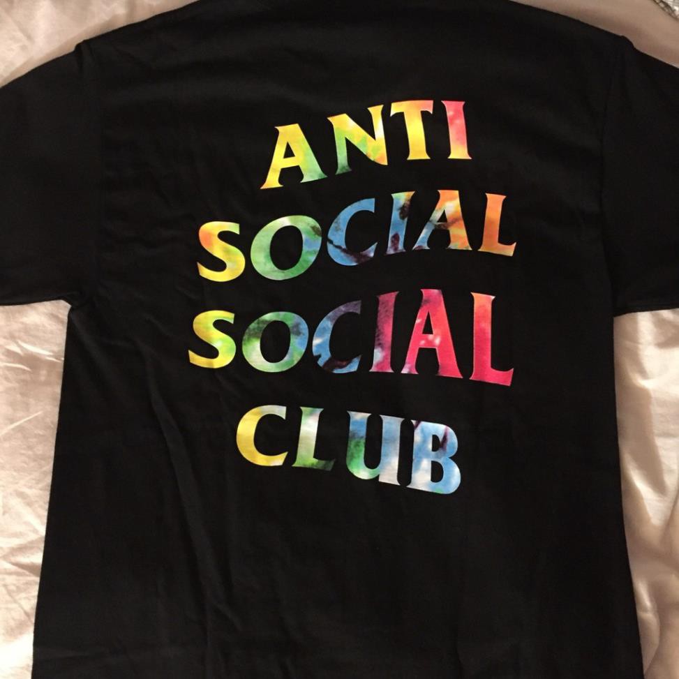 SALE- Áo anti social social club thai tie dye rainbow - cưc HOT