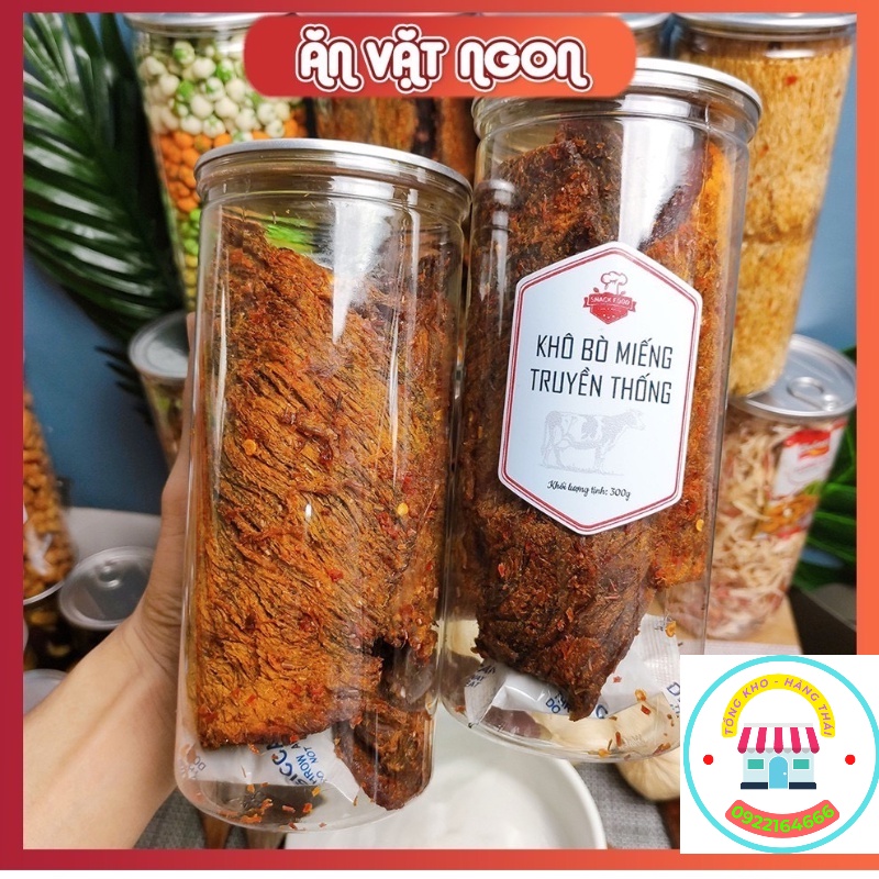 Bò Khô Miếng Hộp 500G, Thơm Ngon Ngọt Thịt, 100% Nguyên Liệu Từ Thịt Bò Tươi [ Ship Hỏa Tốc Hà Nội] (SP41232238)