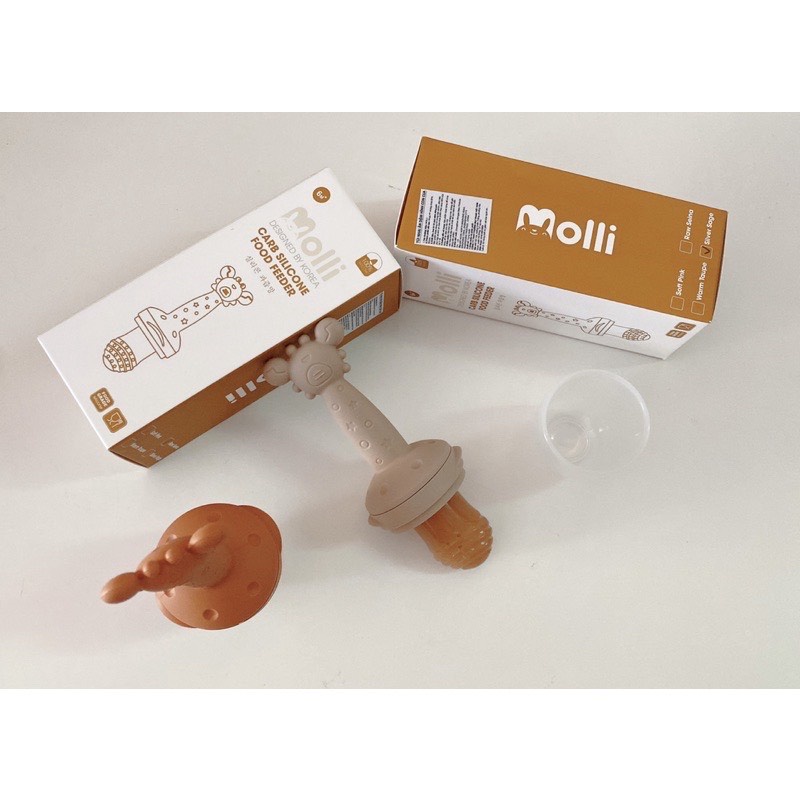 Túi Nhai Ăn Dặm Cho Bé Moli, Chất Liệu Silicon Siêu Mềm, Ăn Trái Cây Hoa Quả Chống Hóc Cho Bé Babibu - TNADM