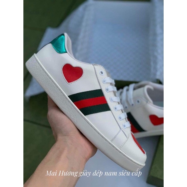 Gucci tim quảng châu . giày Gc tim nam buộc dây Full đồ