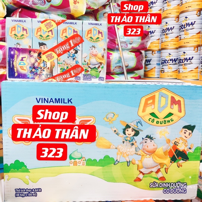 ❤MẪU MỚI -Sữa Dinh Dưỡng ADM Gold Vinamilk 180ml (1lốc 4 hộp)