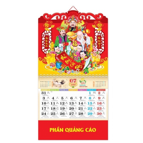 LỊCH Gắn Bìa THÁNG  NGẪU NHIÊN