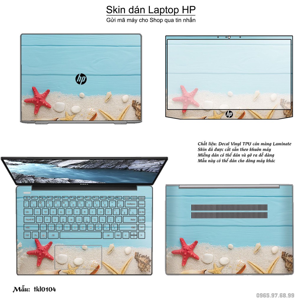 Skin dán Laptop HP in hình thiết kế _nhiều mẫu 2 (inbox mã máy cho Shop)