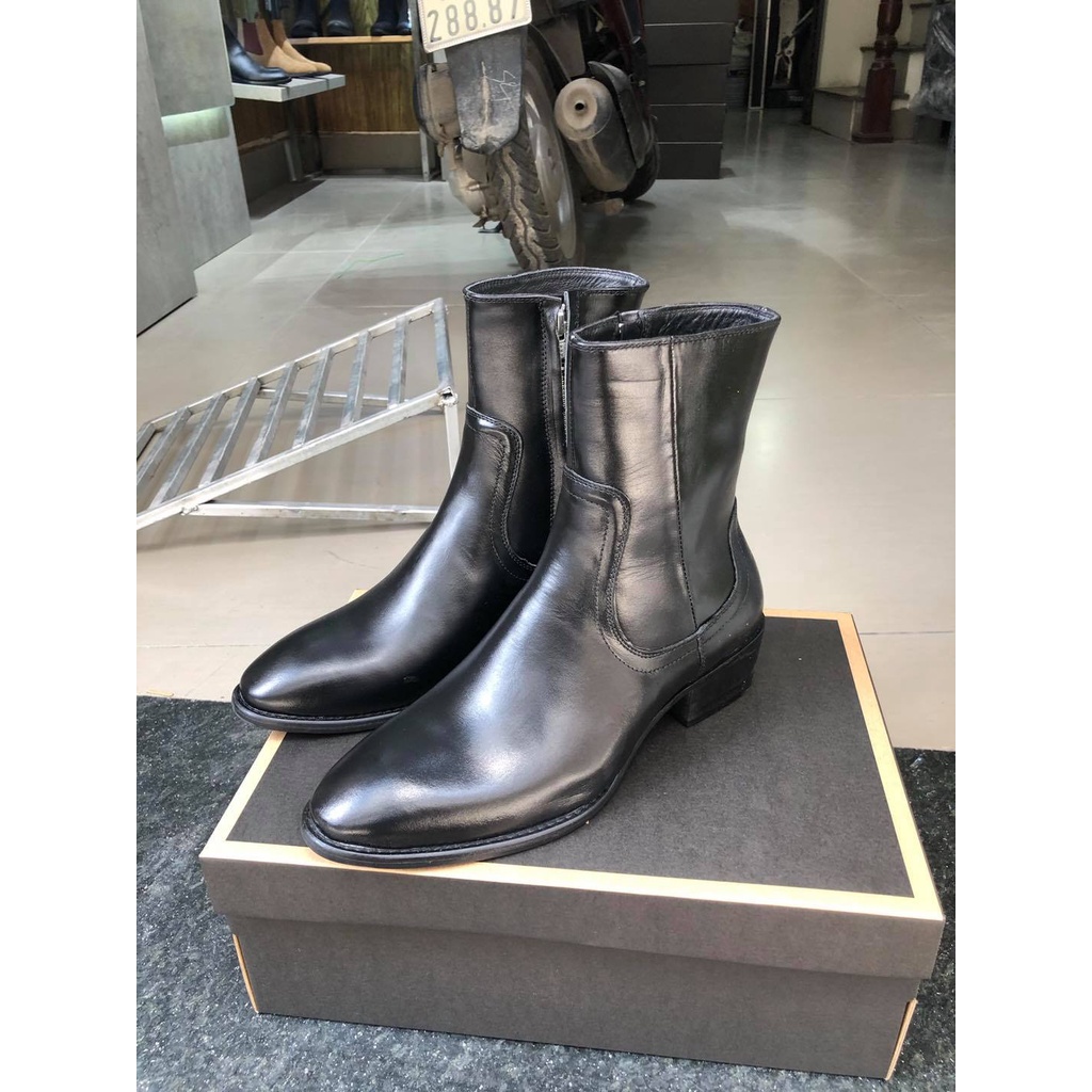 [ Cao cấp ] Lukas Boots da bò, Heel 4.5cm