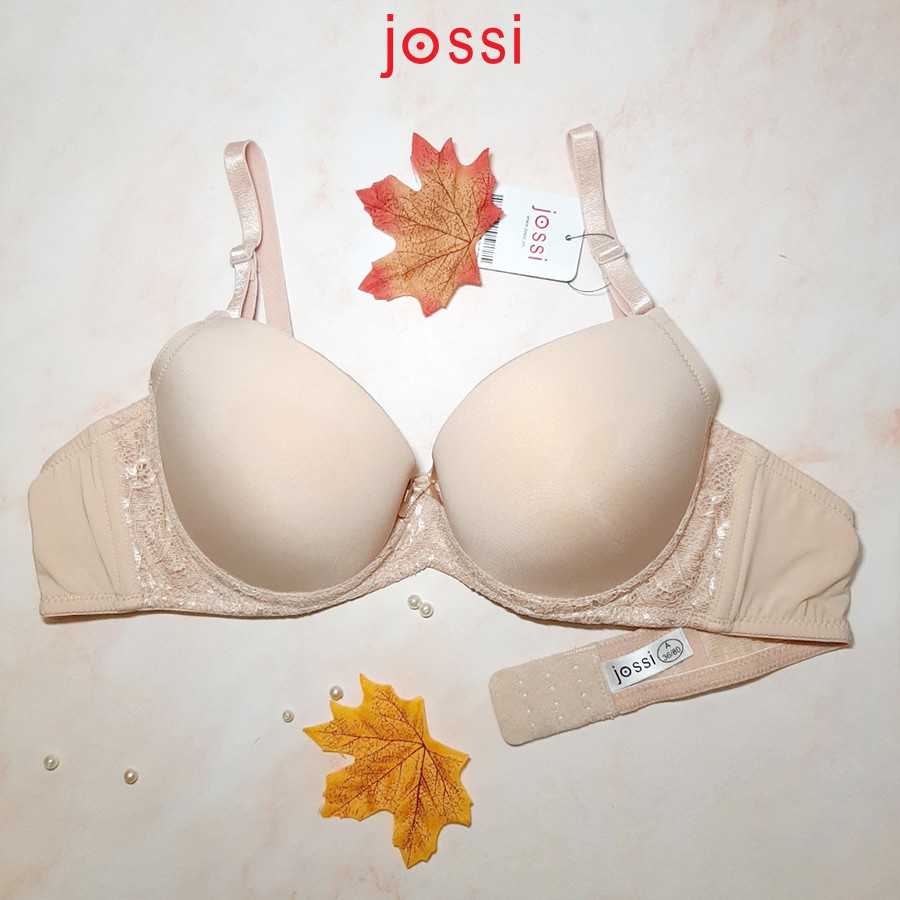 Áo lót Jossi 310D trơn phối ren mút vừa cúp xéo | BigBuy360 - bigbuy360.vn