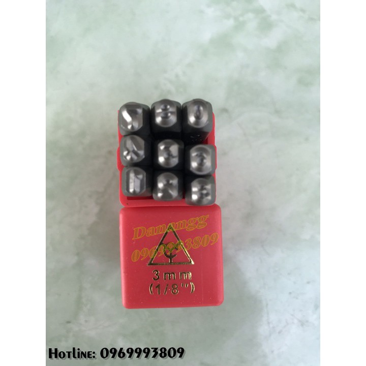 Bộ đóng số các loại 3mm 4mm 5mm 6mm 8mm