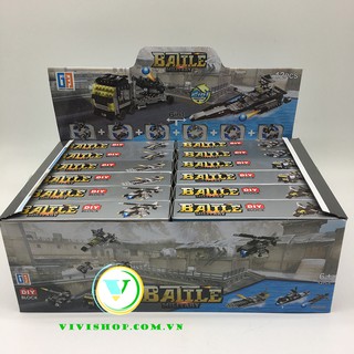 Hộp lắp ráp lego chiến tranh quân đội 2in1 và 6in1 ( có 6 mẫu )