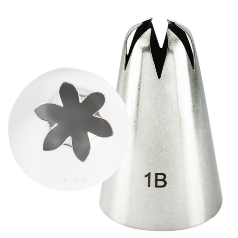 Set 4 Đui Bắt Bông Kem Trang Trí Bánh Bằng Thép Không Gỉ #1b#1c#1e#1g