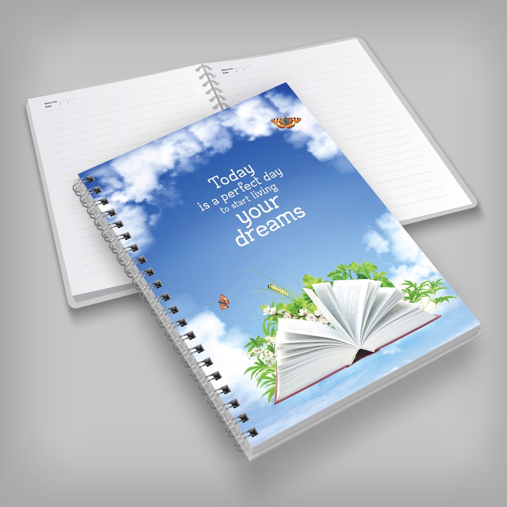 Sổ Tay/ Notebook: Phong Cách Sống - Today Is A Perfect Day To Start Living Your Dreams (Gáy Lò Xo)
