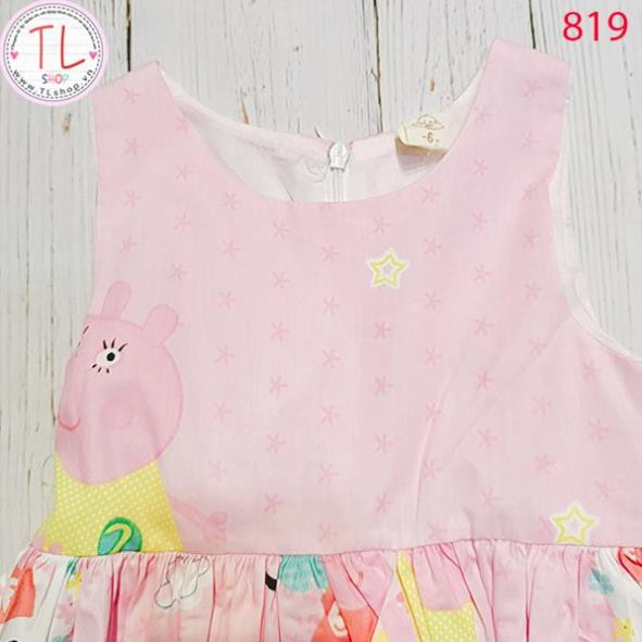 Thời trang trẻ em - Đầm xòe hoe Peppa dễ thương - Đầm bé gái - Váy bé gái