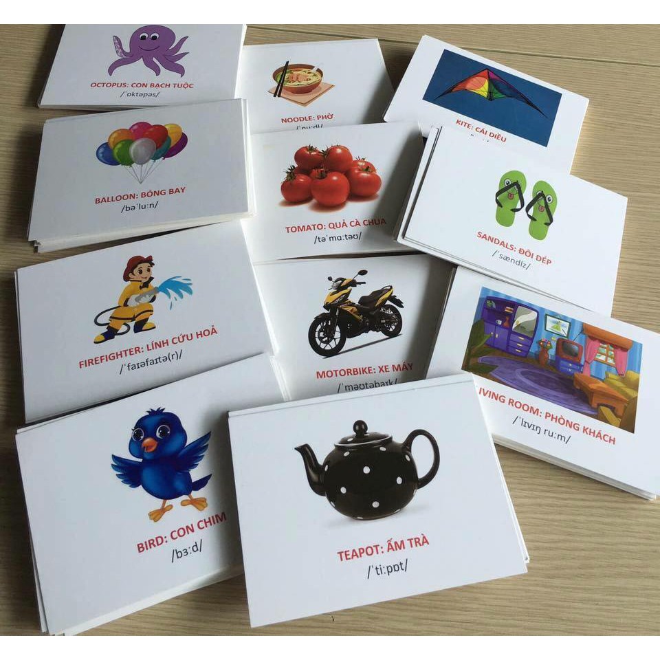 Bộ thẻ học tiếng Anh flash card