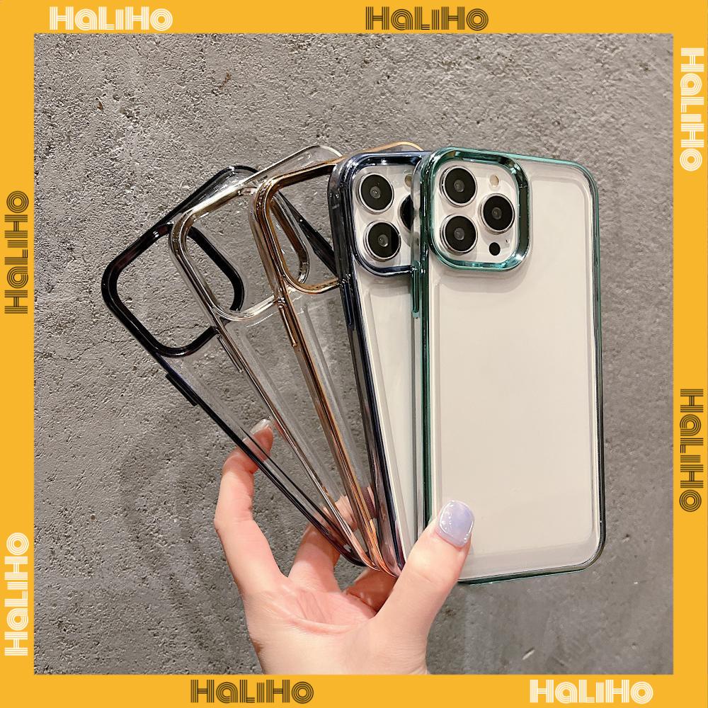 Ốp điện thoại TPU dẻo mạ kim loại sang trọng thích hợp cho iPhone 14 Pro Max 14 Plus 13 Pro Max 12 Pro Max 11 XR 7Plus