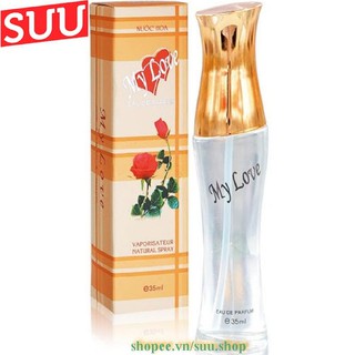 Nước Hoa Nữ 35ml My Love Hộp Màu Sọc Vàng Nhạt suu.shop cam kết 100% chính hãng
