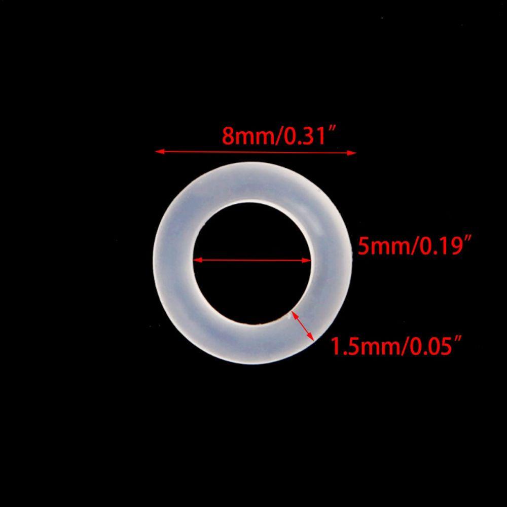 QUINTON 1000pcs/bag Rubber O Seal Ring Rubber Keyboard Switch Dampeners Keycap O Ring Damping Replace Part White Noise Reduction Replacement Keyboards Accessories Mute Ring/Multicolor