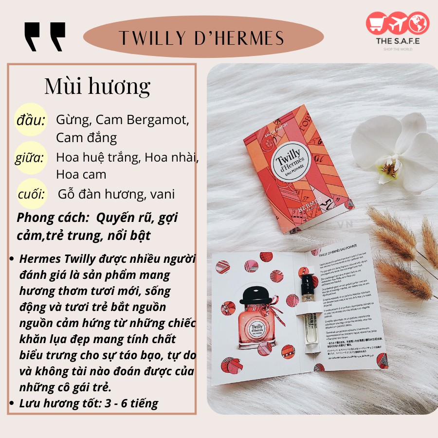 Vial nước hoa Twilly d’Hermès