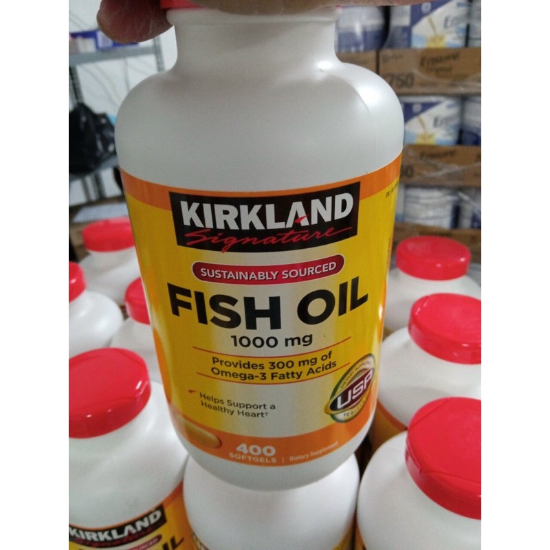 Dầu cá fish oil kirkland 400v [date 11/2022]