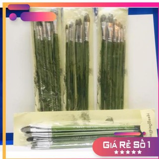 BỘ CỌ LÔNG CHỒN 6 CÂY CÓ VỎ