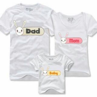 Set 3 áo gia đình thỏ