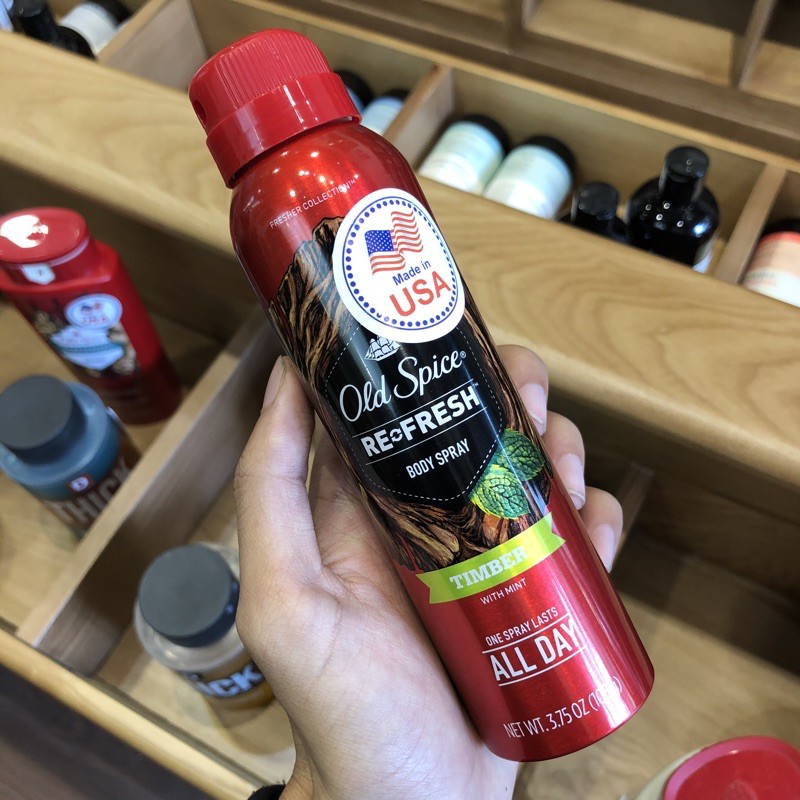 Xịt khử mùi nam Old Spice Timber 106g