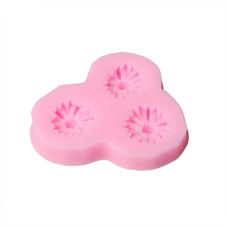 Khuôn Silicone tạo hình hoa cúc 3D trang trí bánh DIY