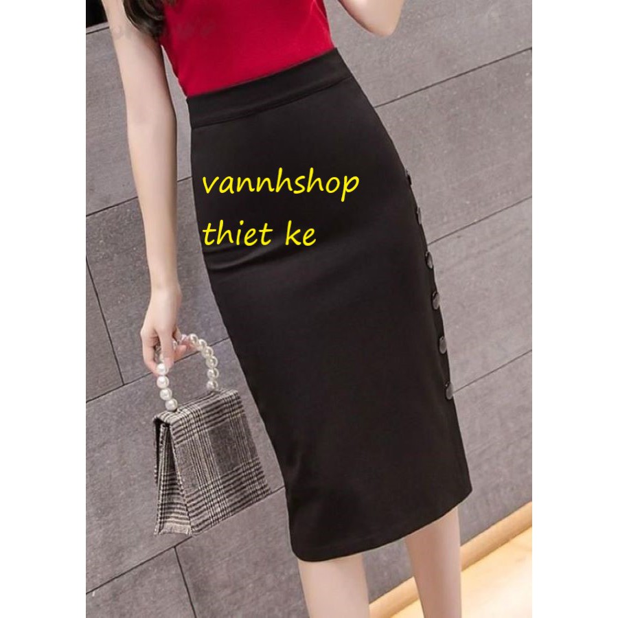 CHÂN VÁY CÔNG SỞ 💏HÀNG THIẾT KẾ🌹 CHÂN VÁY BÚT CHÌ (kèm ảnh thật)MS 06 Vannhshop