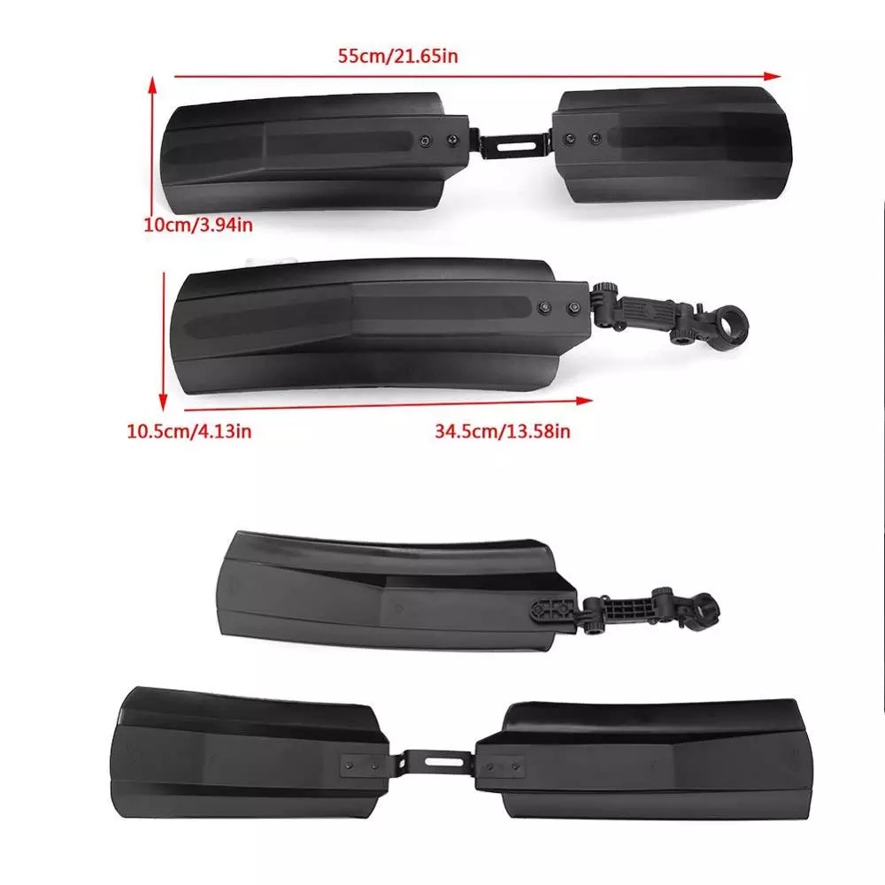 FENDER Dè Chắn Bùn Trước Sau Màu Đen 20 Inch 26inch Cho Xe Đạp Điện