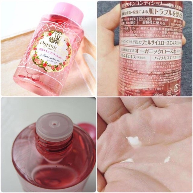 (Date 09/2024) Nước hoa hồng Meishoku Organic Rose Skin Conditioner 200ml - MINH HÀ official