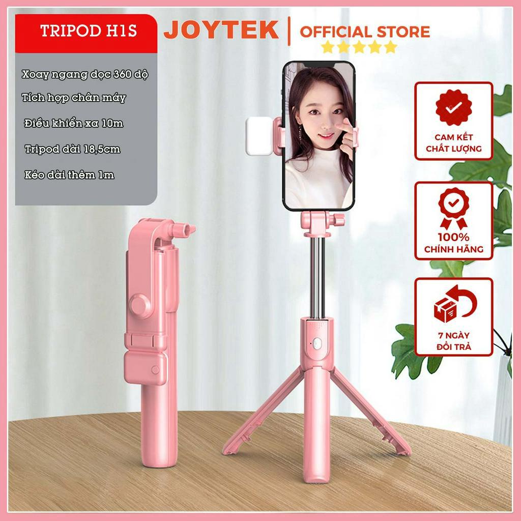 GẬY CHỤP ẢNH CÓ ĐÈN LED TRỢ SÁNG 3 CHÂN ĐỨNG DÀI 1 MÉT , Gậy selfie chụp hình, tự sướng,bluetooth điều khiển từ xa